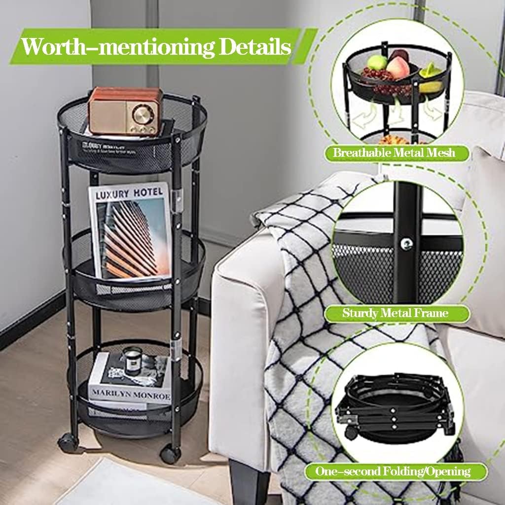 ORGANIZADOR DE COCINA 3 NIVELES- REONDO Y PLEGABLE