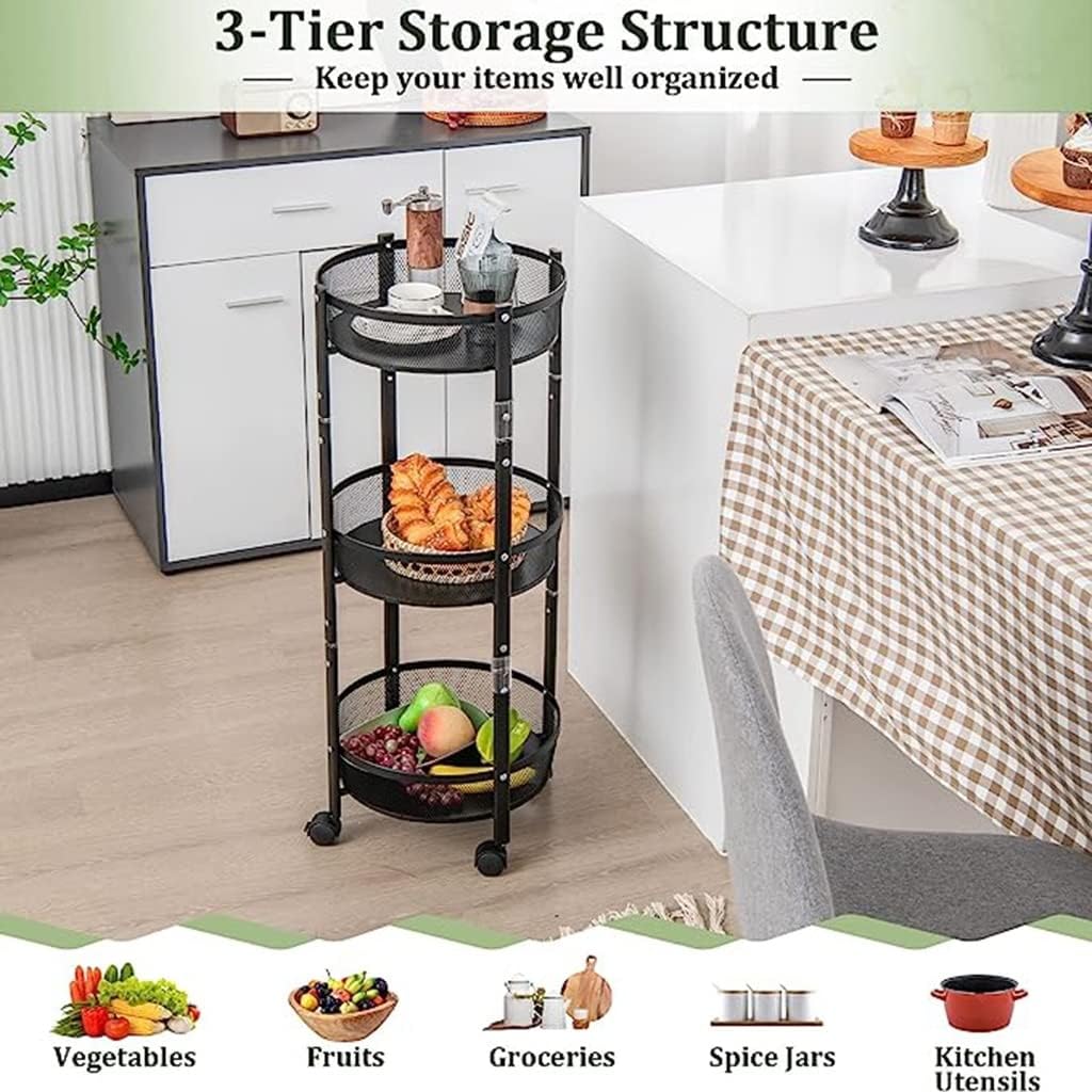 ORGANIZADOR DE COCINA 3 NIVELES- REONDO Y PLEGABLE