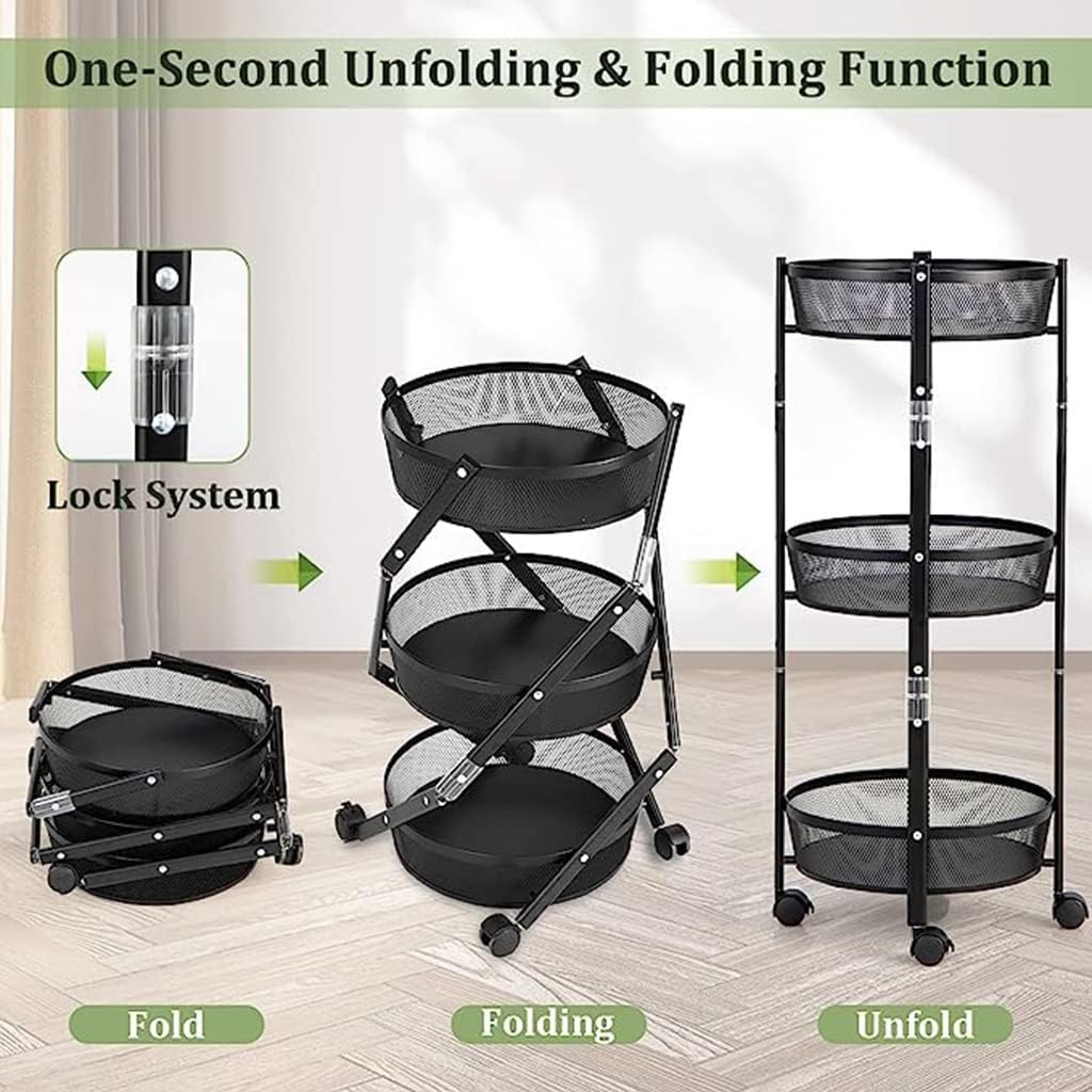 ORGANIZADOR DE COCINA 3 NIVELES- REONDO Y PLEGABLE