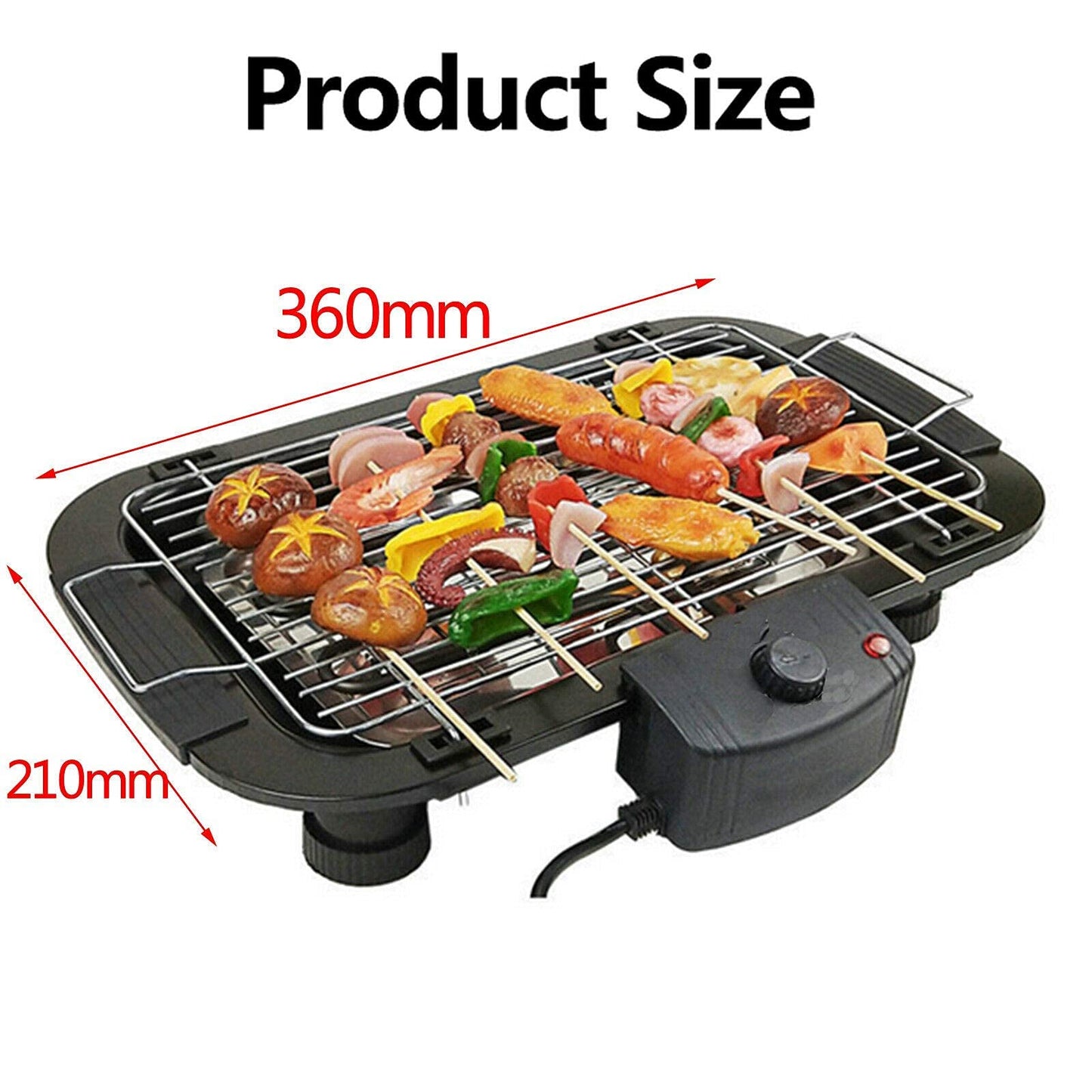 BBQ ELECTRICO 2000W - Disfruta de parrilladas saludables en casa