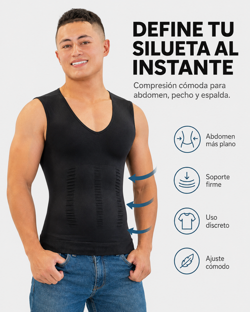 Camisa de Compresión para Hombre | Define tu Figura, Mejora tu Postura y Cuida de tu cuerpo al Máximo