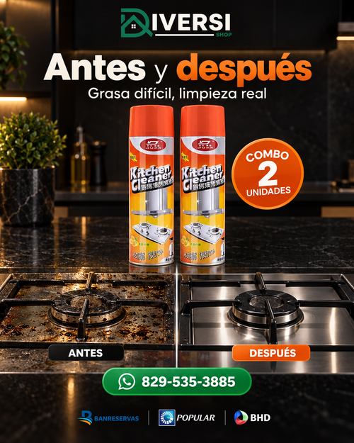 Combo 2 Kitchen Cleaner 500ML | Elimina Grasa y Devuelve el Brillo a tu Cocina