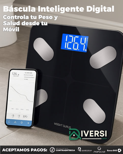 Báscula Bluetooth Inteligente | Controla tu Salud con tu Celular 📲