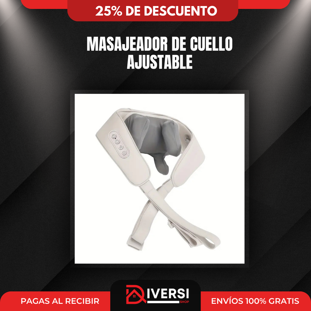 MASAJEADOR DE CUELLO AJUSTABLE AUTOMATICO