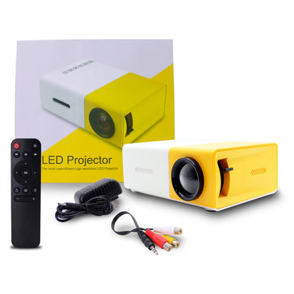 MINI PROYECTOR PORTATIL DE  ALTA DEFINICION HD - Cine en casa con alta definición, de forma portable y sencilla