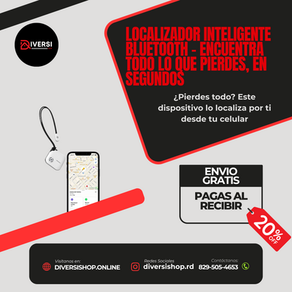 Localizador Inteligente Bluetooth – Encuentra todo lo que pierdes, en segundos