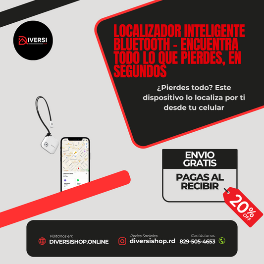 Localizador Inteligente Bluetooth – Encuentra todo lo que pierdes, en segundos