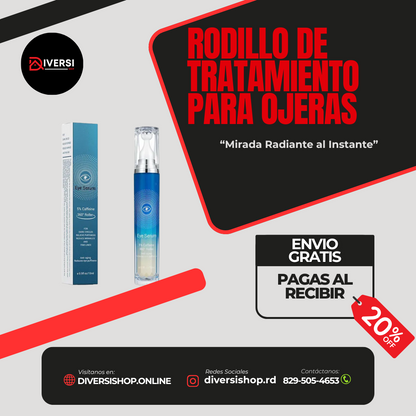 RODILLO DE TRATAMIENTO PARA OJERAS  - Mirada Radiante al Instante