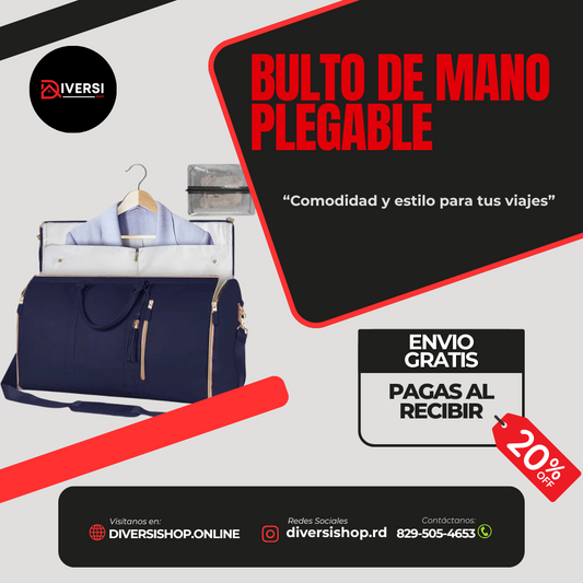 BULTO DE MANO PLEGABLE - Comodidad y estilo para tus viajes
