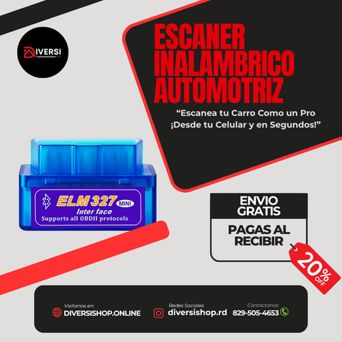 ESCANER INALAMBRICO AUTOMOTRIZ - Escanea tu Carro Como un Pro – ¡Desde tu Celular y en Segundos!