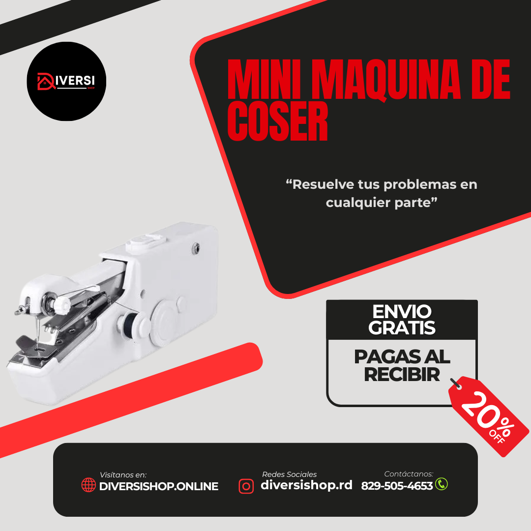 MINI MAQUINA DE COSER- Resuelve tus problemas en cualquier parte