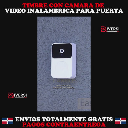 TIMBRE INALAMBRICO INTELIGENTE CON VIDEO Y MICROFONO EN VIVO HD - seguridad en tu puerta para ti y los tuyos