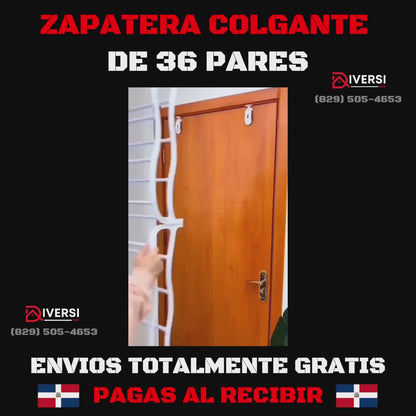 ZAPATERA COLGANTE DE 36 PARES - Ahorra espacio en tu hogar y organiza de forma simple