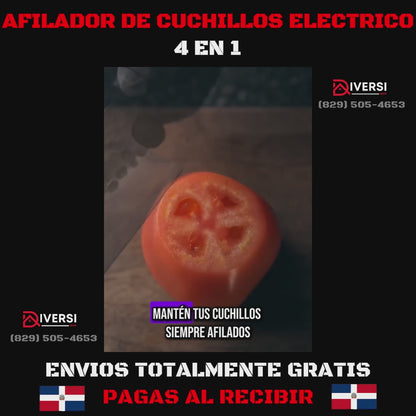 AFILADOR ELÉCTRICO MULTIFUNCIONAL 4 EN 1 – Afilado Preciso para tus Cuchillos