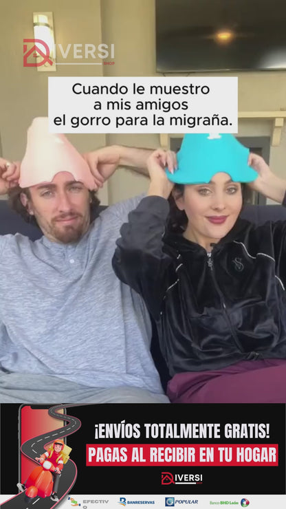 GORRO TERAPÉUTICO PARA MIGRAÑAS - Olvidate de esas doloras migrañas, Alivio natural y efectivo del dolor