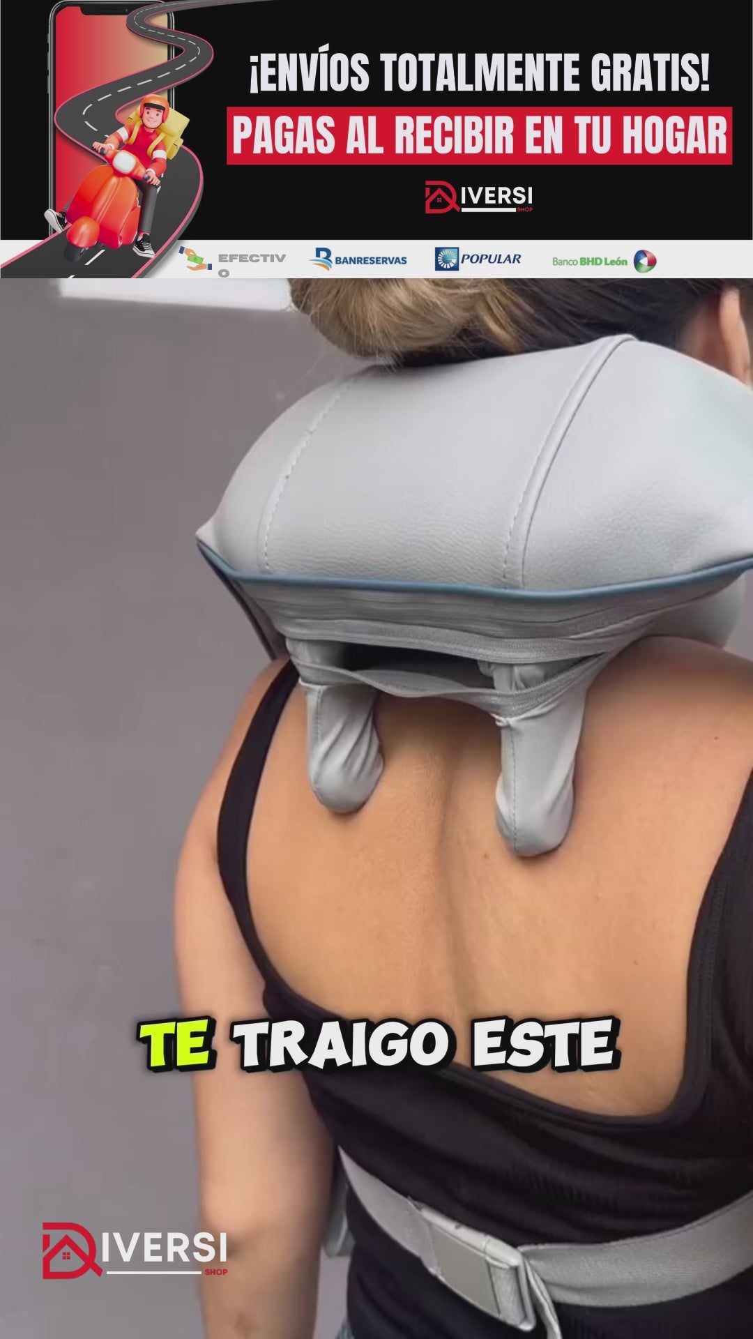 MASAJEADOR DE CUELLO AJUSTABLE AUTOMATICO