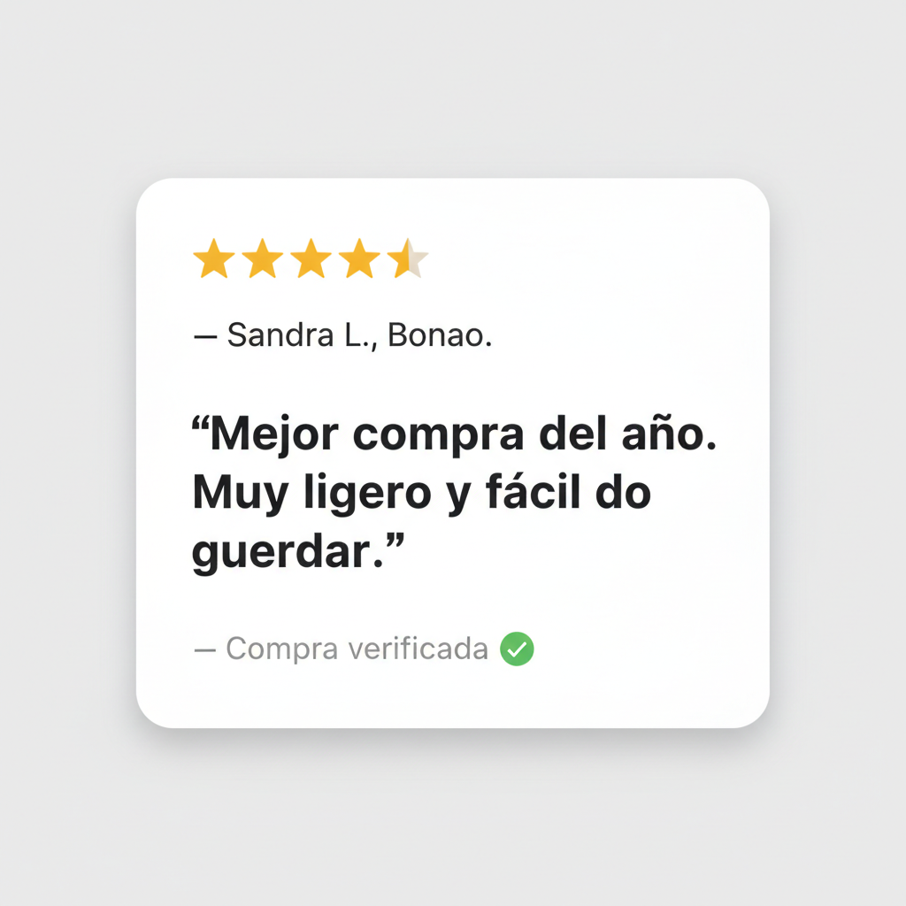 ⭐⭐⭐⭐⭐ 'La calidad es excelente. Vale cada centavo.' — José R., La Romana