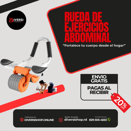 RUEDA DE EJERCICIOS ABDOMINAL - Fortalece tu cuerpo desde el hogar