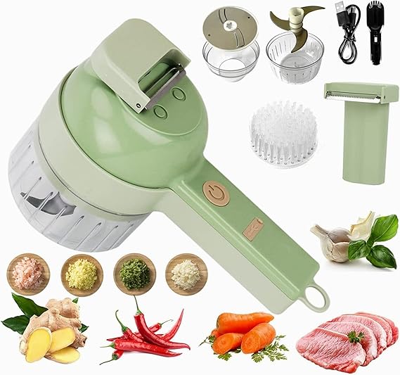 CORTADORA DE VEGETALES ELECTRICO - Corta tus vegetales y frutas como todo un profesional
